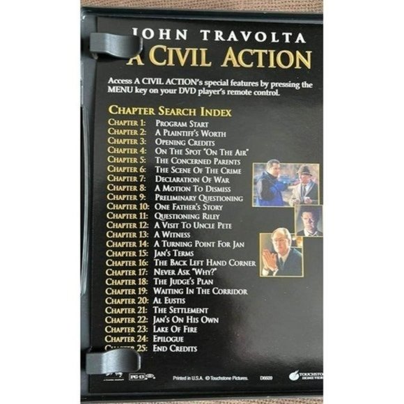 A Civil Action (DVD, 1999) John Travolta, Robert Duvall - Picture 3 of 5
